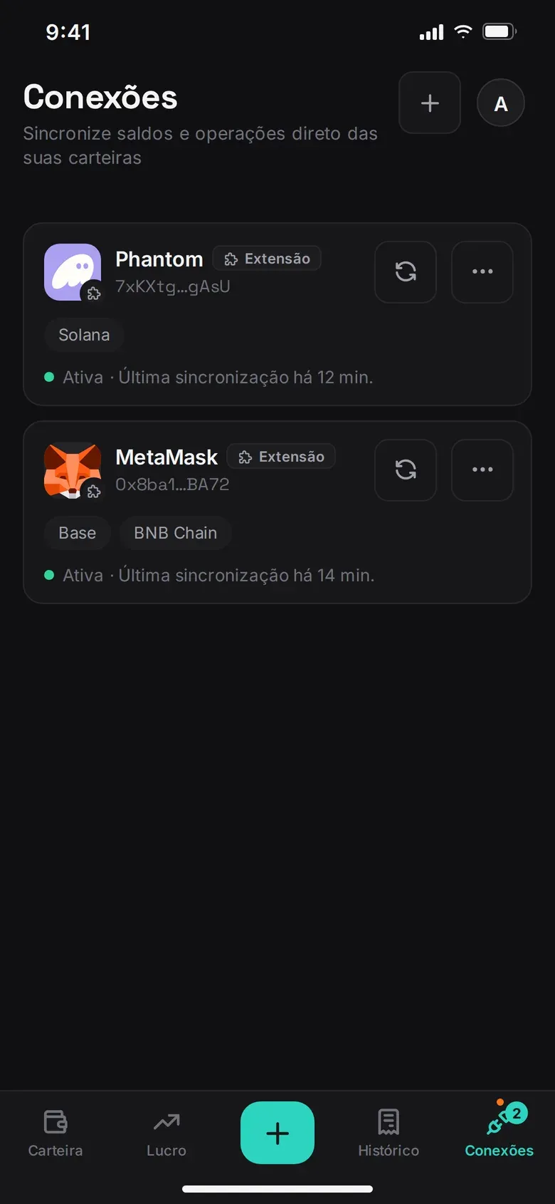 Datum — Conexões